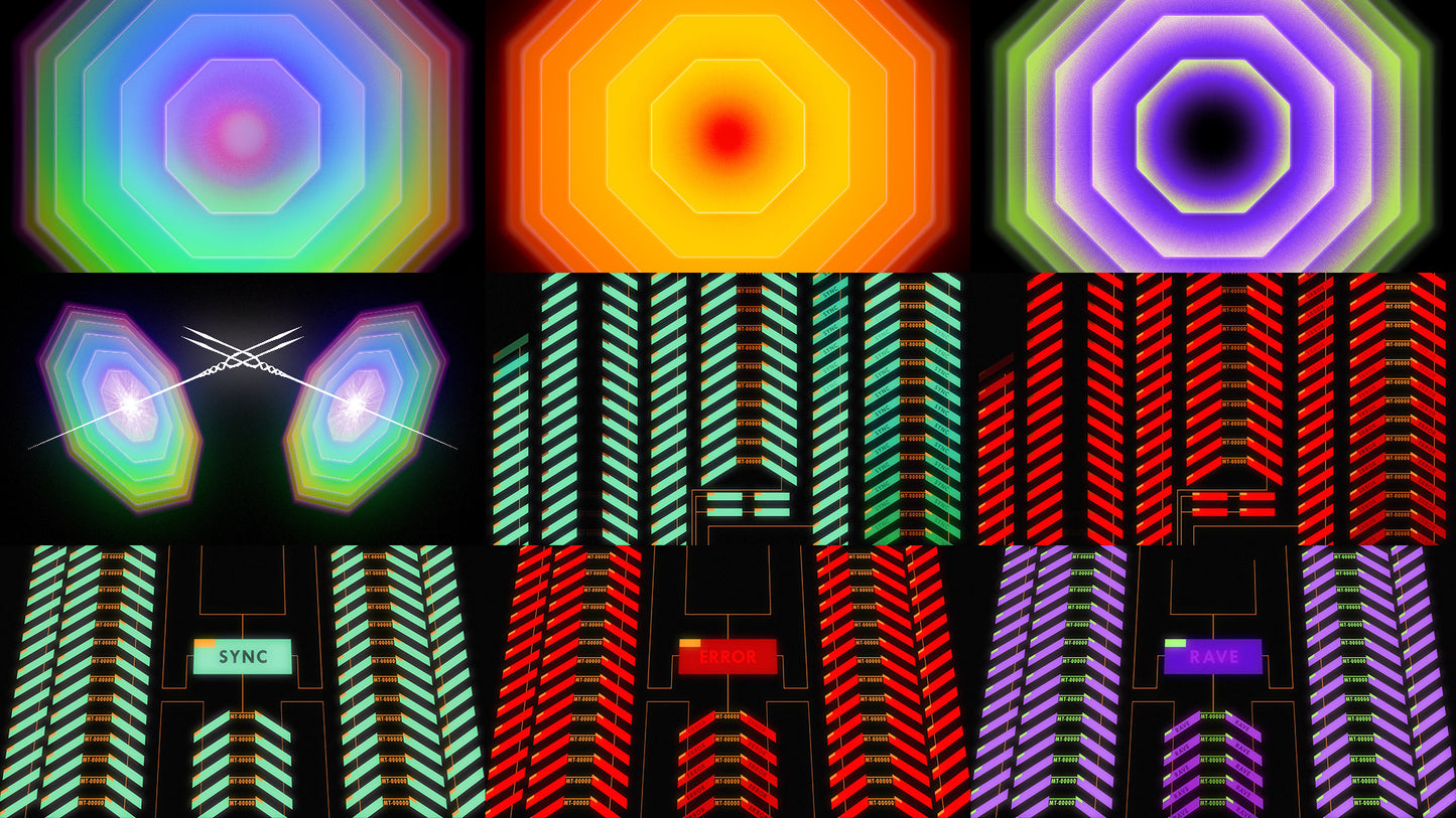 Grid Samples EVA XX 25 loops 60fps 4k FullHD Neo Genesis Evangelion VJ pack vjing