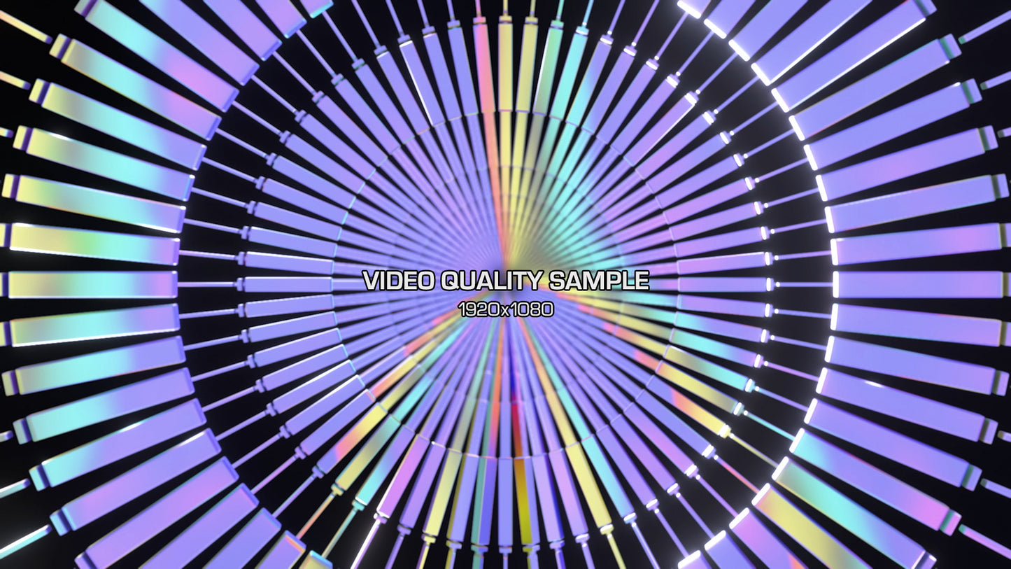 Sample Quality Chromatica 60 fps 4k FullHD geometric 3D VJ loops FullHD