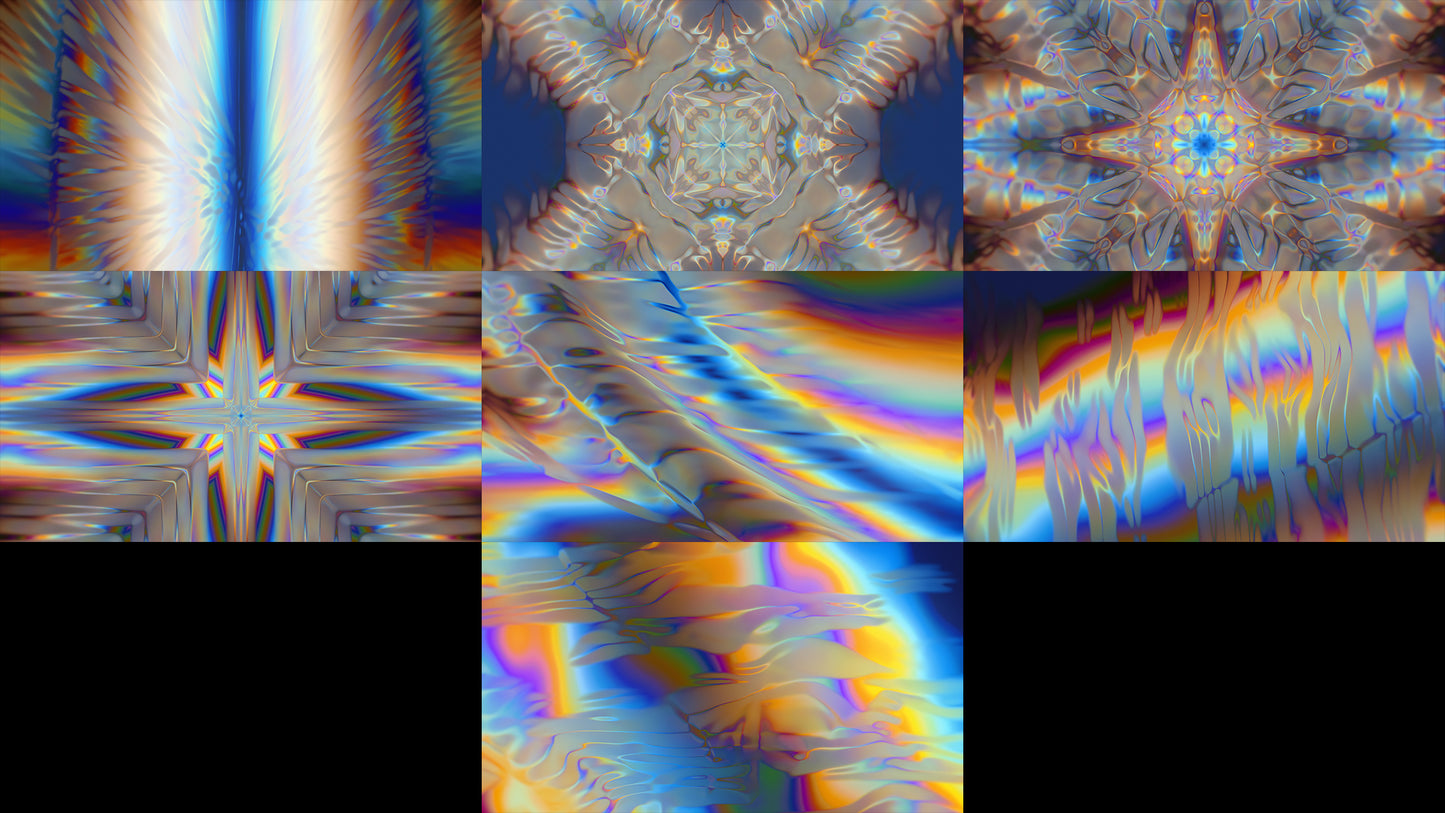 Grid thumb organic Wonder Vj pack loops Full HD 4K colorful organic
