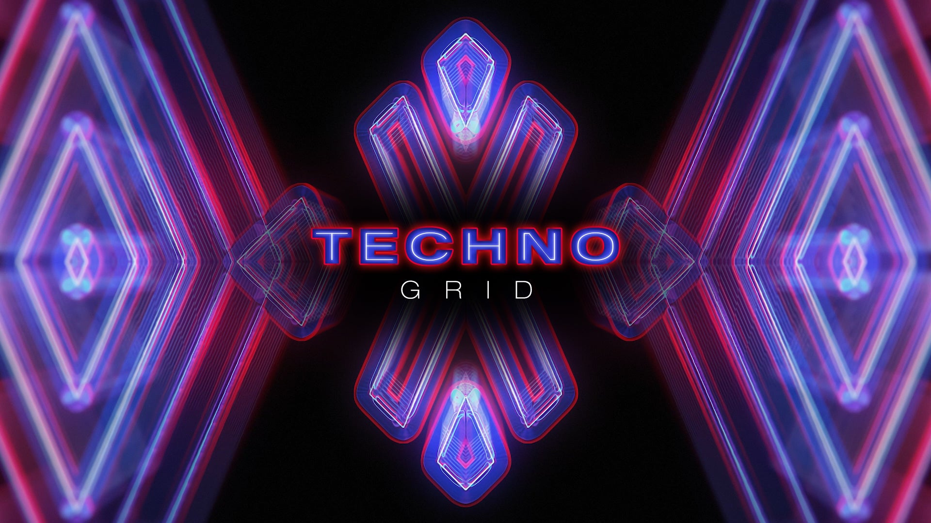 Techno grid, video loop, vj pack, protobacillus, animation, purple, red, blue, loop, vj loop, video loop, vj pack