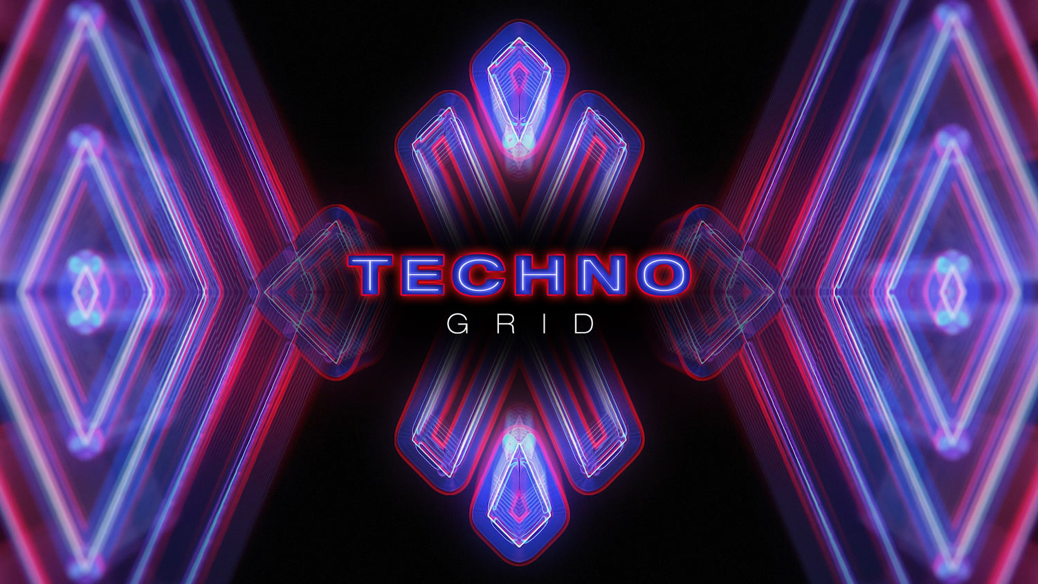 Techno grid, video loop, vj pack, protobacillus, animation, purple, red, blue, loop, vj loop, video loop, vj pack