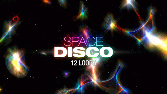 gif animation by protobacillus, Space Disco, 12 loops, video loops, vj pack